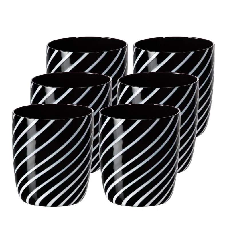 Gläserset^Cristalica Wasserglas "Night´n Day" 6er-Set (320ml)