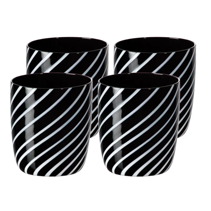 Gläserset^Cristalica Wasserglas "Night´n Day" 4er-Set (320ml)