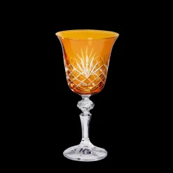 Weingläser|Farbige Gläser^Cristalica Weinglas Laura Handgeschliffen 170ml