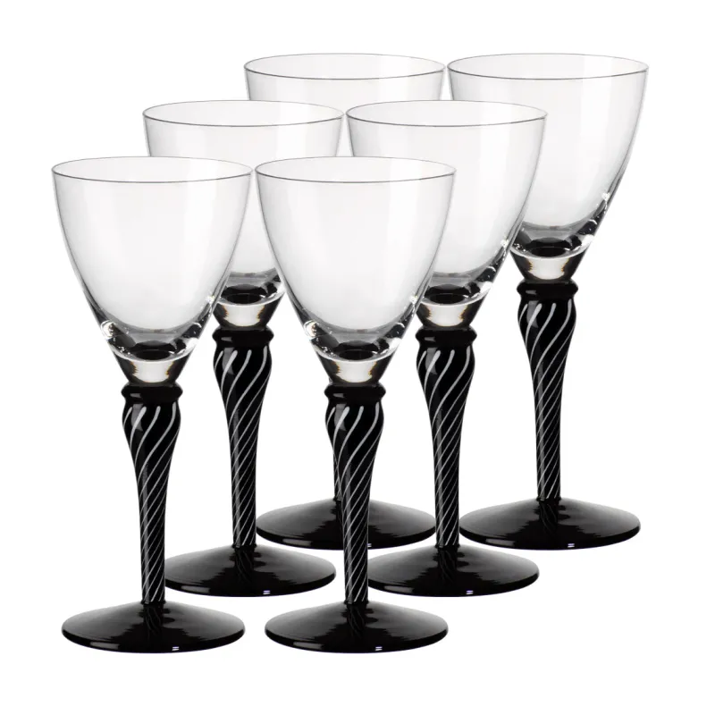 Gläserset^Cristalica Weinglas "Night´n Day" 6er Set (175ml)