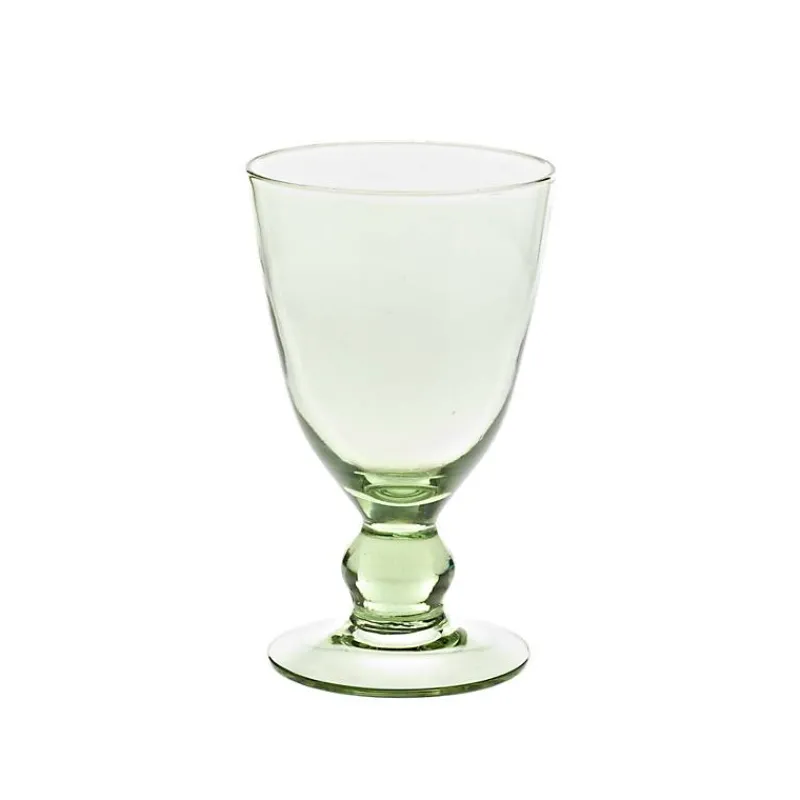 Weingläser^Art Glass Weinglas Thüringer Waldglas grün 200ml Kelch Trinkglas Rotwein Weißwein Handmade