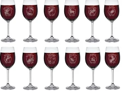 Sternzeichen|Geburtstag^Cristalica Weinkelch 300ml mit Sternzeichen-Gravur Bleikristall