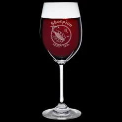 Sternzeichen|Geburtstag^Cristalica Weinkelch 300ml mit Sternzeichen-Gravur Bleikristall