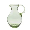 Kanne & Krug^Art Glass Weinkrug Thüringer Waldglas grün 1700ml Wasserkanne Gefäß mit Henkel Handmade