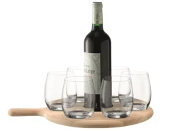 Gläser Mit Karaffe^Glaswaren sonstige Wein-Servierset Paddle 7tlg.