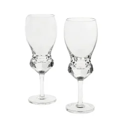 Weingläser^Fan Unikate Weißweinglas Diamonds Spectacle 220ml, Transparent, aus Bleikristall