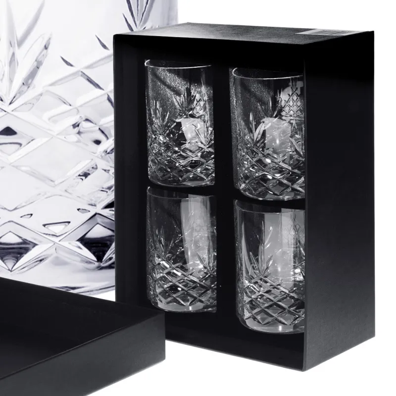 Männer|Gläserset^Cristalica Whishkyglas Ladera 4er-Set mit Geschenkbox