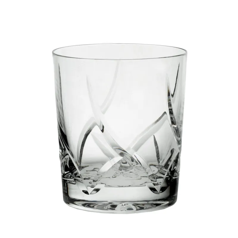 Whiskygläser^Cristalica Whiskybecher Line 280 ml Trinkglas Saftglas Bleikristallglas klar