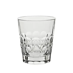 Saft- & Wassergläser^Cristalica Whiskybecher Rhombus 280ml, Transparent, aus Bleikristall