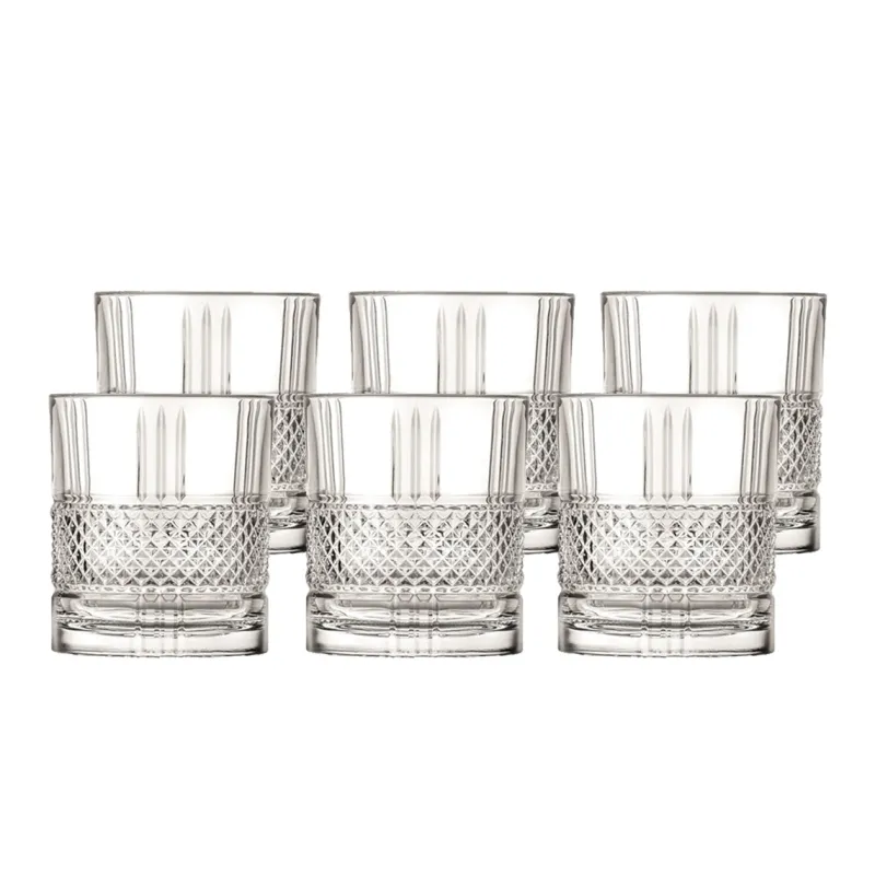 Männer|Whiskygläser^Cristalica Whiskybecher Trinkglas Becher Brillante 6er Set 340ml
