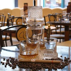 Karaffe & Dekanter^Fan Unikate Whiskydekanter Industrial Elegance 900ml, Transparent, aus Bleikristall