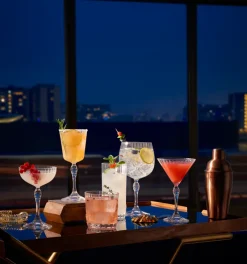 Gläserset^Cristalica Whiskyglas Becher Trinkglas Retro Vintage Kristallglas America 6er Set 380ml