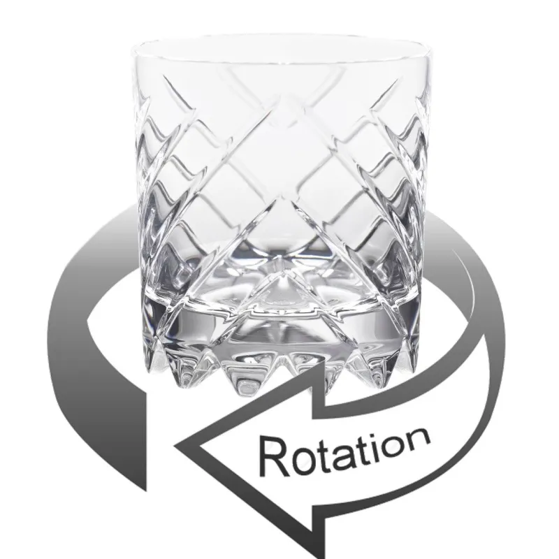 Whiskygläser^German Crystal Whiskyglas German Roulette Frankfurt 225 ml