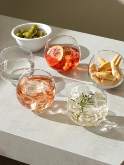 Schalen & Schüsseln|Dessertschalen^Cristalica Whiskyglas Rocker 350ml 4er Set