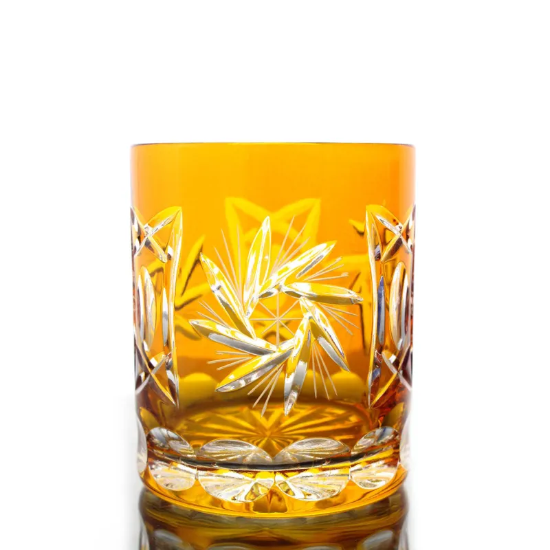 Whiskygläser|Farbige Gläser^Cristalica Kingdom Whiskyglas Schleuderstern (280ml)