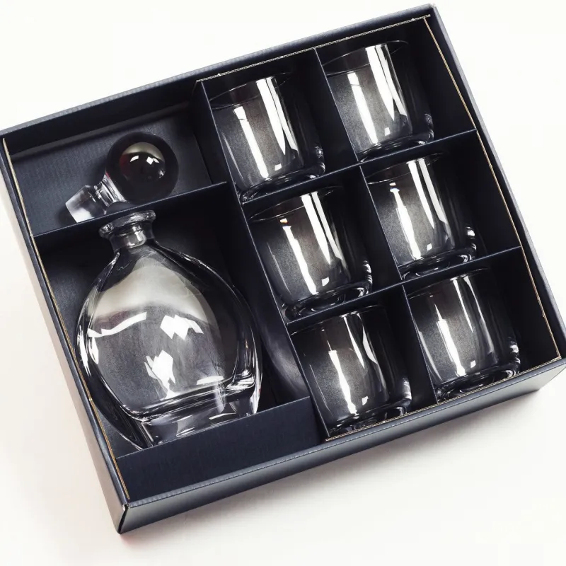 Gläser Mit Karaffe^Art Glass Whiskyset Orbit Laguna Spirits 7-tlg.