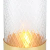 Kerzenhalter^Gift Company Windlicht Deko Vase Glas/Metall klar/gold Marylebone 15,5cm