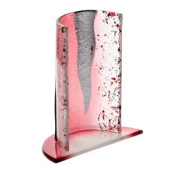 Valentienstag|Kerzenhalter^Art Glass Windlicht Kerzenhalter Tischdeko Terrasse Fusing Glas 15cm weiß rot Handmade