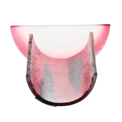 Valentienstag|Kerzenhalter^Art Glass Windlicht Kerzenhalter Tischdeko Terrasse Fusing Glas 15cm weiß rot Handmade