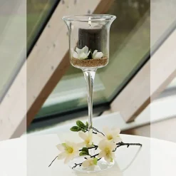 Geburtstag|Xxl^Cristalica Kingdom Windlicht Kielich Famous 45cm Kerzenhalter Deko Gefäß Schale Klarglas Geschenk