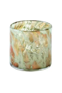 Kerzenhalter^Cristalica Windlicht Linen 8cm Glitzer