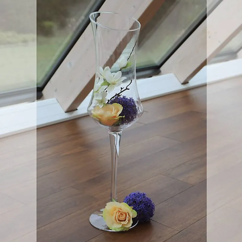 Geburtstag|Xxl^Cristalica Kingdom Windlicht Sara Famous 70cm Kerzenhalter Dekoration Gefäß Klarglas Geschenk