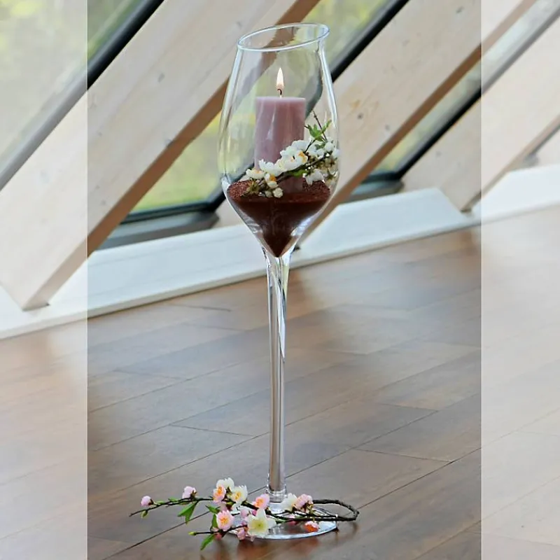 Xxl|Kerzenhalter^Cristalica Kingdom Windlicht Vitalia Weinglas Famous 70cm Kerzenhalter Deko Gefäß Klarglas Geschenk