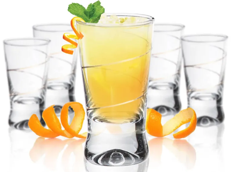 Likör & Wodkagläser|Gläserset^Cristalica Kingdom Wodkaglas Golden Loop 6er-Set