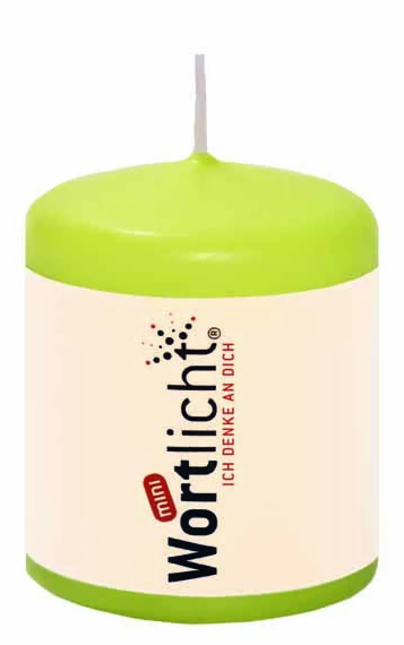 Geburtstag|Hochzeit^Cristalica Kingdom Wortlicht Mini Kerze mit Textbotschaft verschiedene Themen