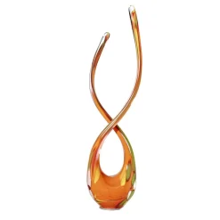 Kugeln & Zapfen^Art Glass X-Flamme Gartenflair 55 cm mit Stab