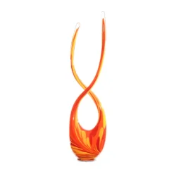 Kugeln & Zapfen^Art Glass X-Flamme Gartenflair 55 cm mit Stab