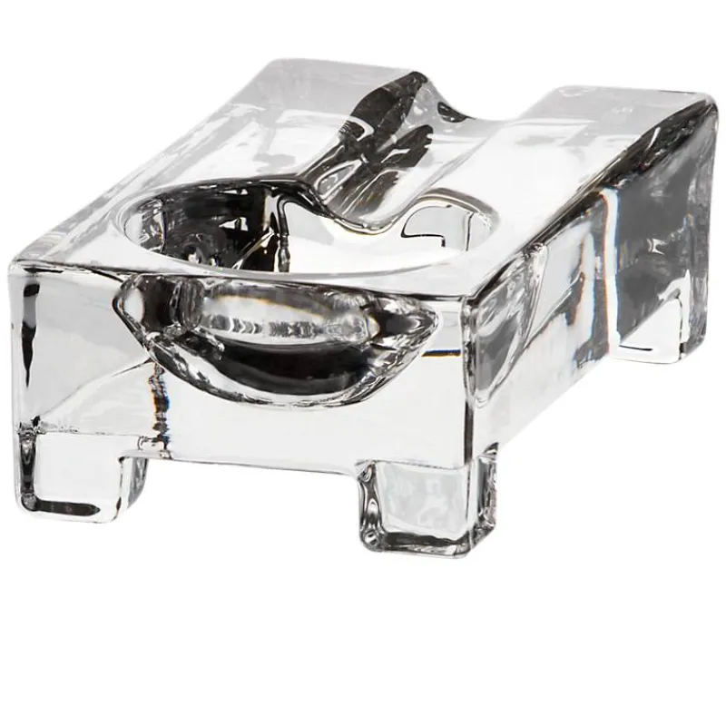 Männer|Aschenbecher^Fan Unikate Zigarrenascher Casablanca 13x7cm, Transparent, aus Bleikristall