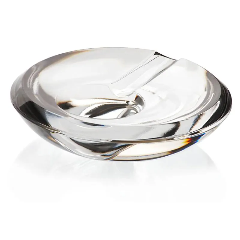 Männer|Aschenbecher^German Crystal Zigarrenascher Casablanca 15cm, Transparent, aus Bleikristall